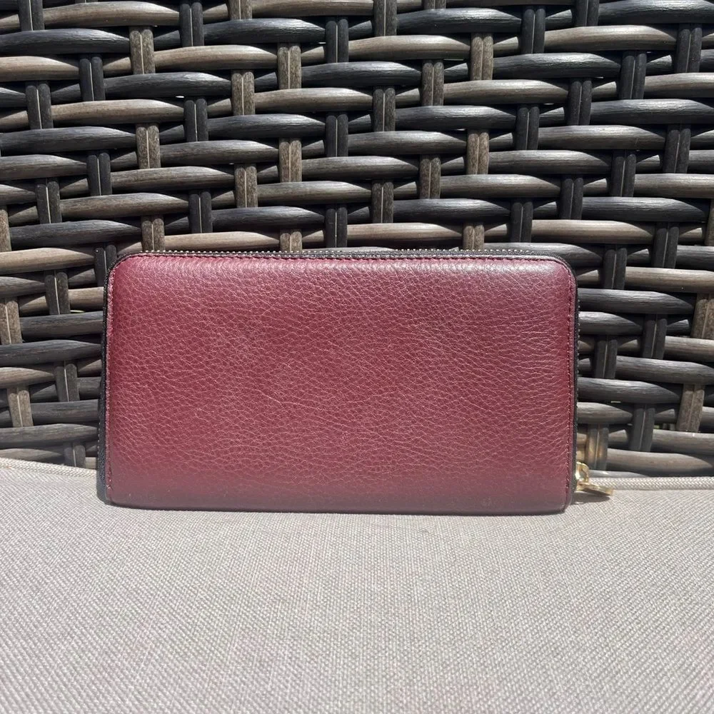 Maroon and Black Kate Spade Wallet